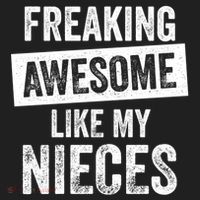 Freaking Awesome Like My Nieces For Aunt Auntie Or Uncle Gift Women's Sweatshirt thumb 2