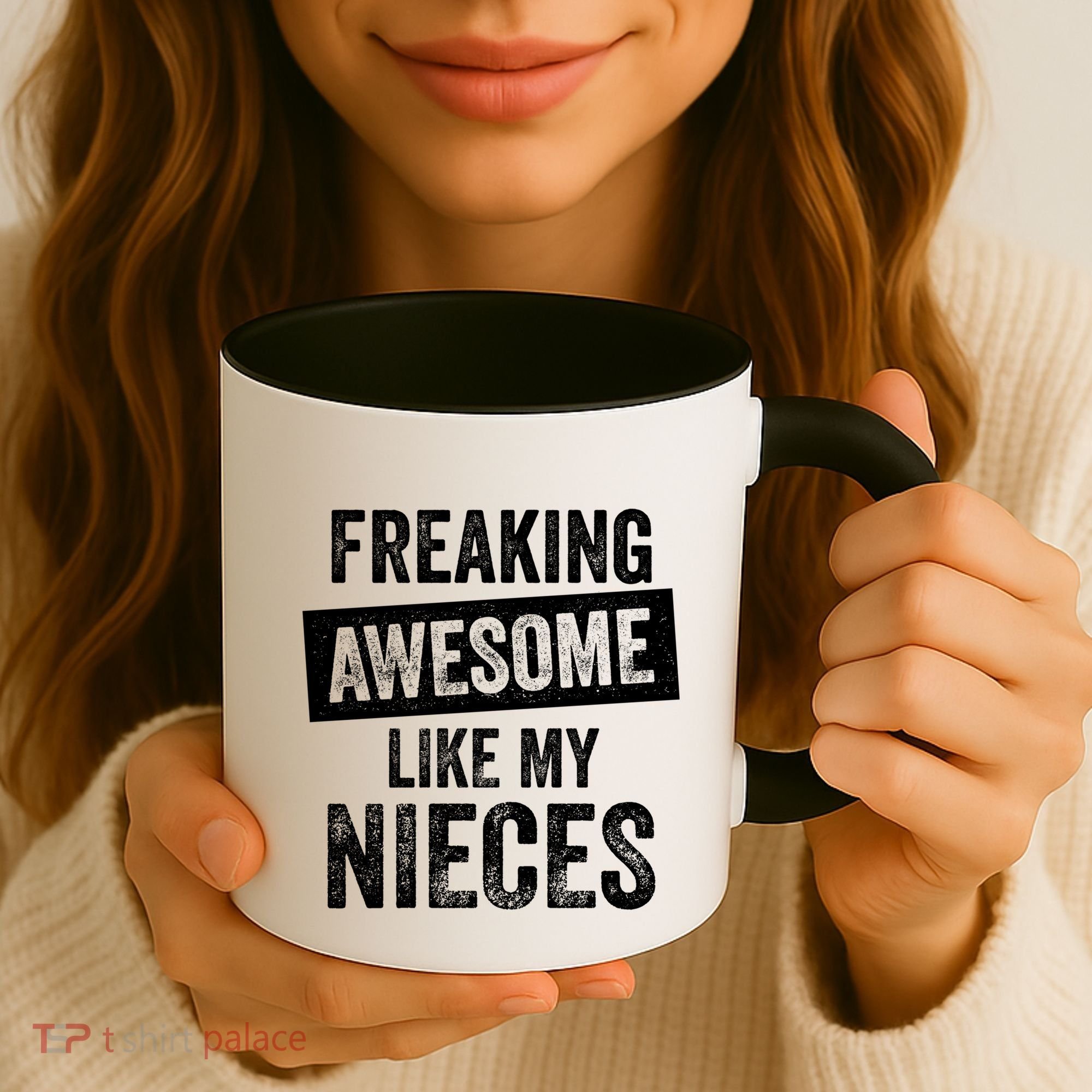 Freaking Awesome Like My Nieces For Aunt Auntie Or Uncle Gift Coffee Mug