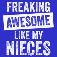 Freaking Awesome Like My Nieces For Aunt Auntie Or Uncle Gift Kids Hoodie thumb 5