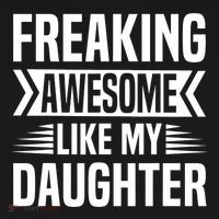 Freaking Awesome Like My Daughter Funny Fathers Mothers Day Ornament thumb 1