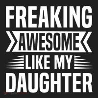 Freaking Awesome Like My Daughter Funny Fathers Mothers Day Hat thumb 2