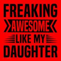 Freaking Awesome Like My Daughter Funny Fathers Mothers Day Santa Hat thumb 1