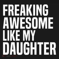 Freaking Awesome Like My Daughter Funny Fathers Day Dad Women's Hoodie thumb 2