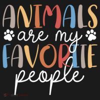  Funny Animal Lover Animals Are My Favorite People Baby Long Sleeve Bodysuit thumb 2