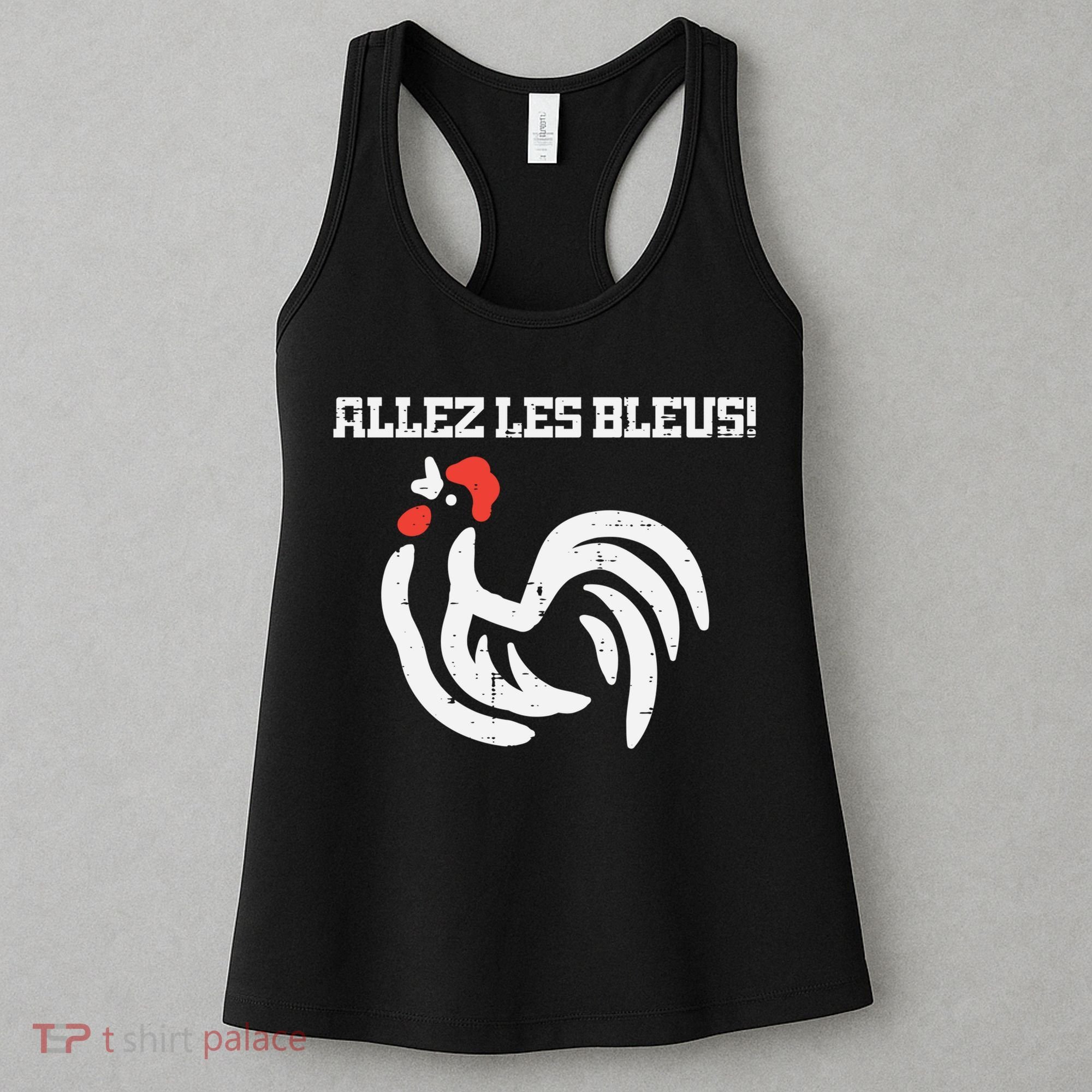 France Allez Les Bleus French Rooster Soccer    Long Sleeve Women's Tank Top