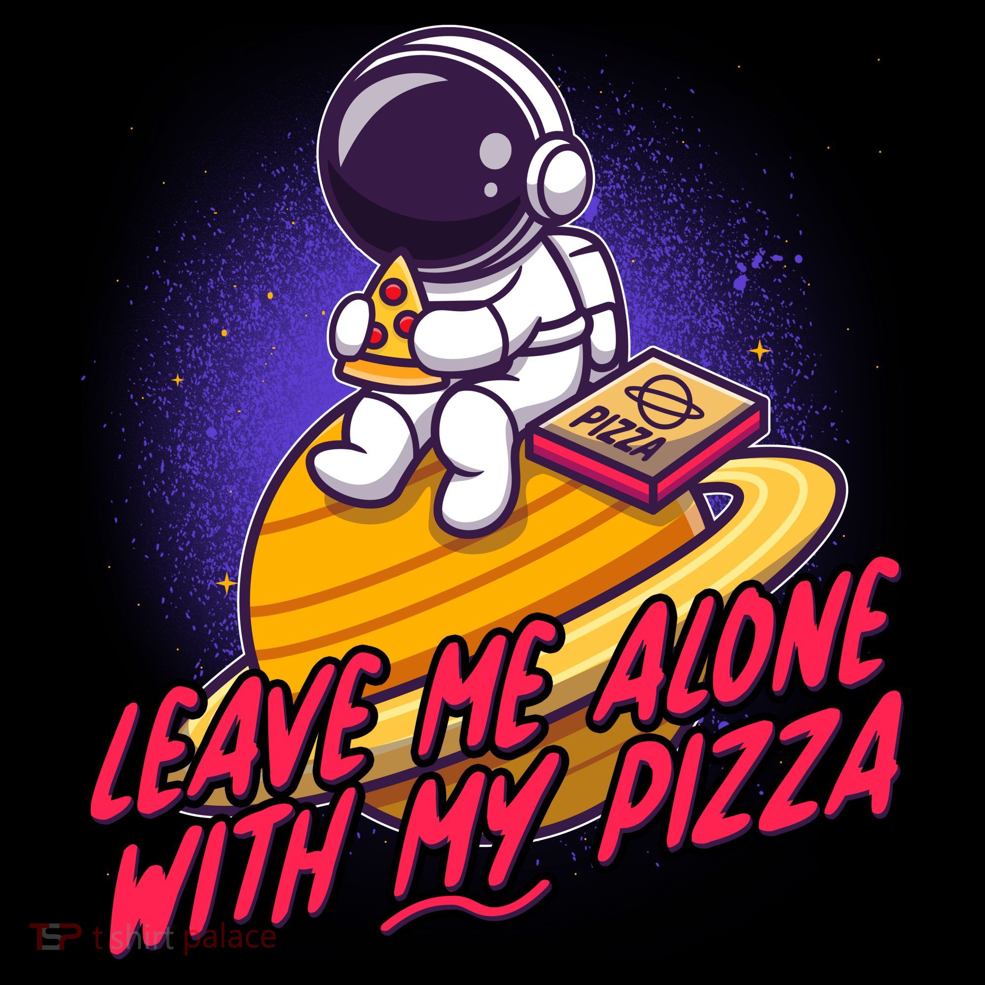 Funny Astronaut Leave Me Alone With My Pizza Coffee Mug