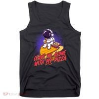 Funny Astronaut Leave Me Alone With My Pizza Tank Top thumb 0
