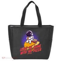 Funny Astronaut Leave Me Alone With My Pizza Tote Bag thumb 0