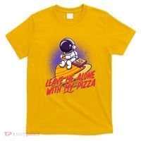Funny Astronaut Leave Me Alone With My Pizza T-Shirt thumb 0