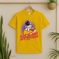 Funny Astronaut Leave Me Alone With My Pizza T-Shirt thumb 2