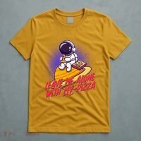 Funny Astronaut Leave Me Alone With My Pizza T-Shirt thumb 5