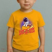 Funny Astronaut Leave Me Alone With My Pizza Toddler T-Shirt thumb 2