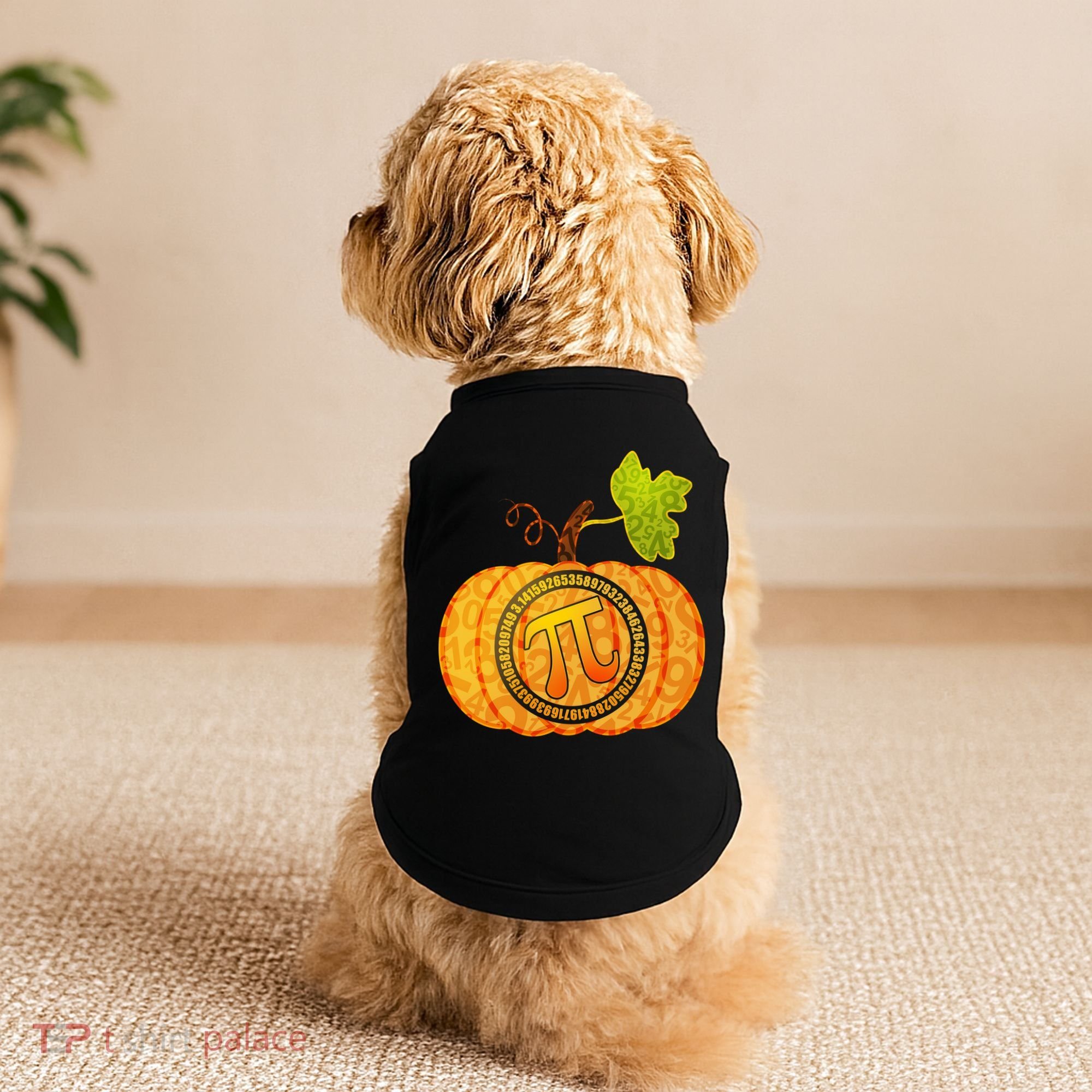Fall Pumpkin Pi 3.14 Autumn Doggie Tank