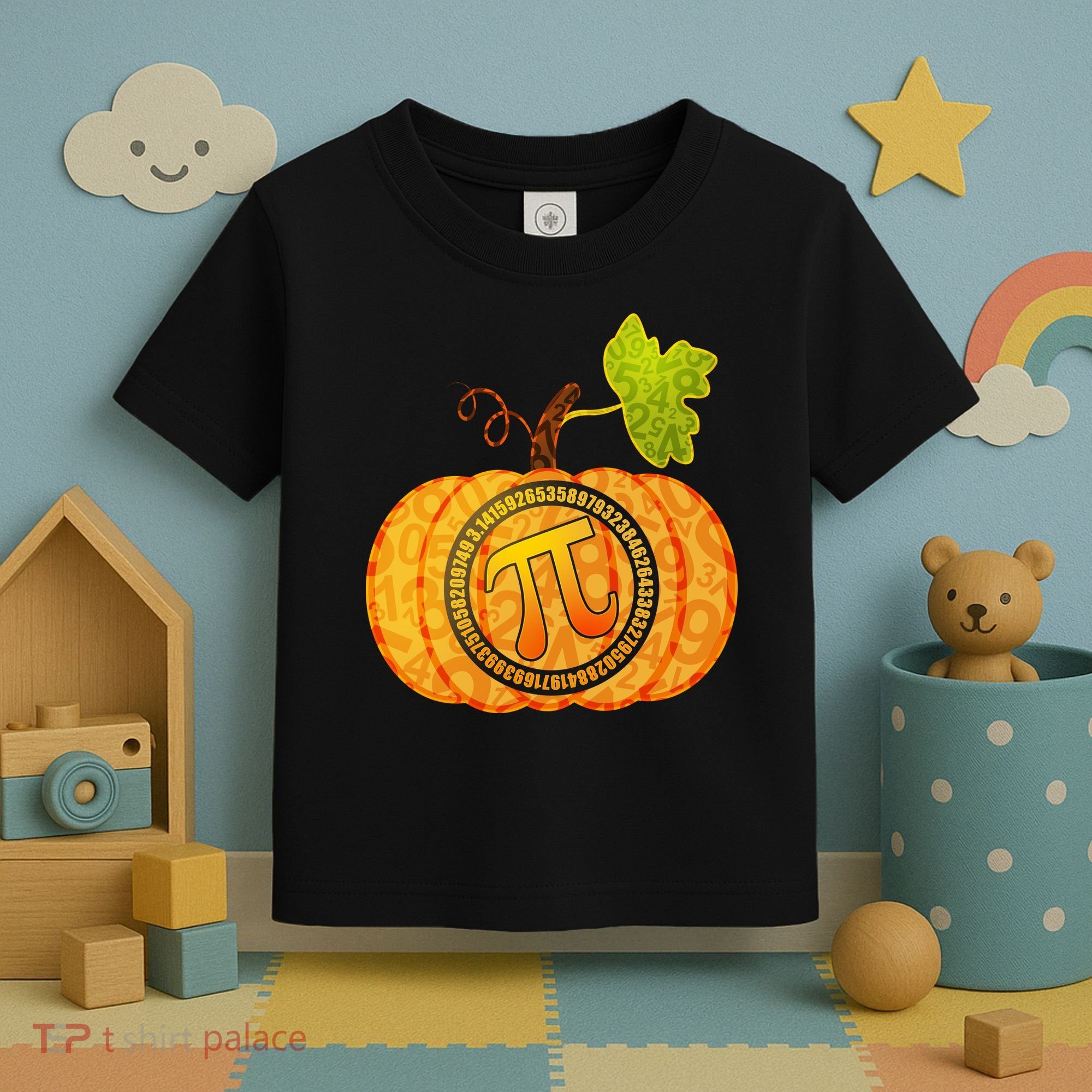 Fall Pumpkin Pi 3.14 Autumn Toddler T-Shirt