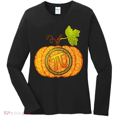 Fall Pumpkin Pi 3.14 Autumn Women's Long Sleeve Shirt