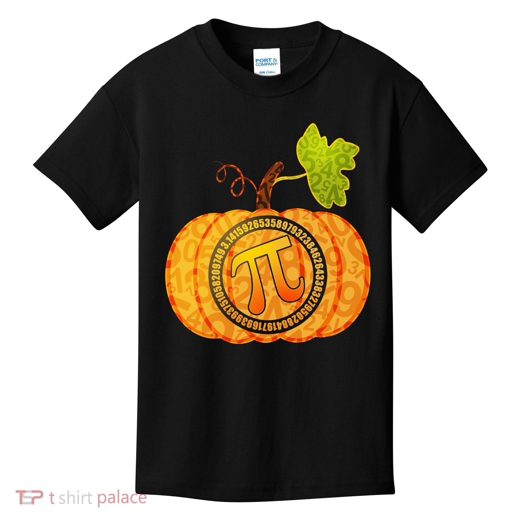 Fall Pumpkin Pi 3.14 Autumn Kids T-Shirt