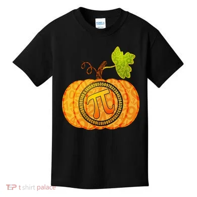Fall Pumpkin Pi 3.14 Autumn Kids T-Shirt