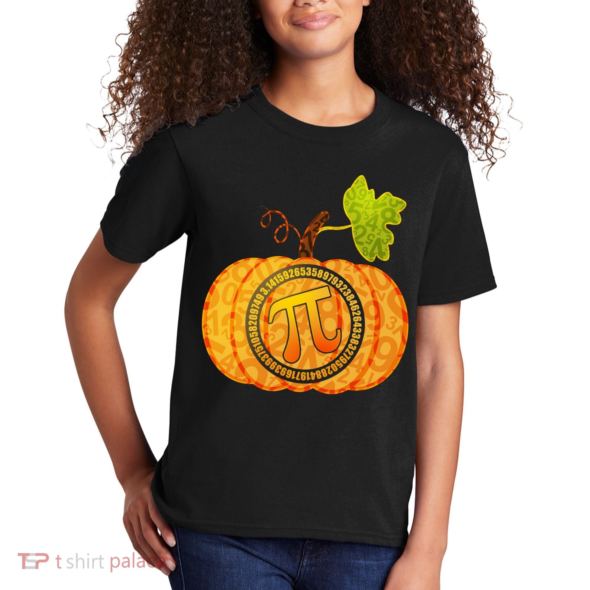 Fall Pumpkin Pi 3.14 Autumn Kids T-Shirt