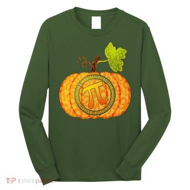 Fall Pumpkin Pi 3.14 Autumn Long Sleeve Shirt