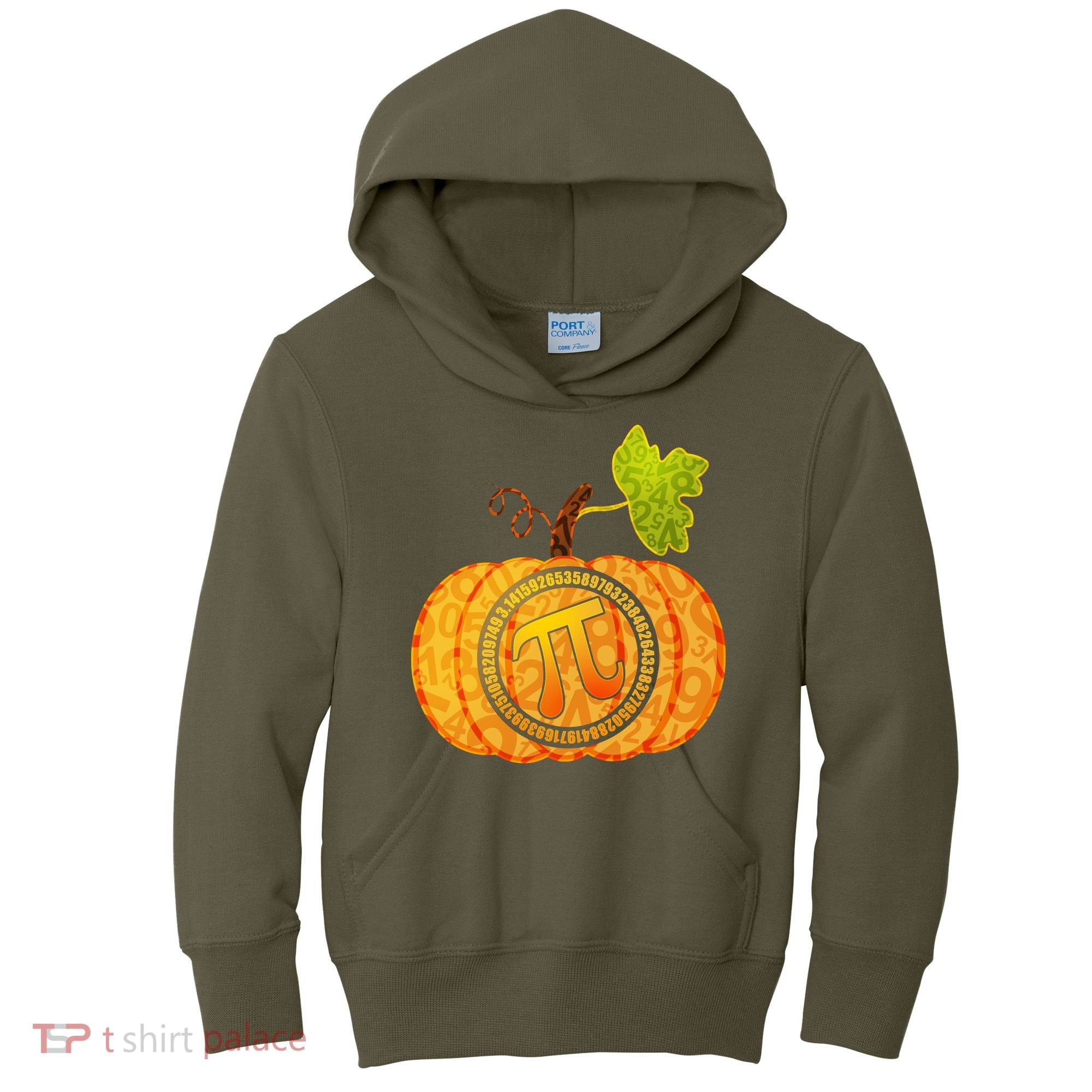 Fall Pumpkin Pi 3.14 Autumn Kids Hoodie