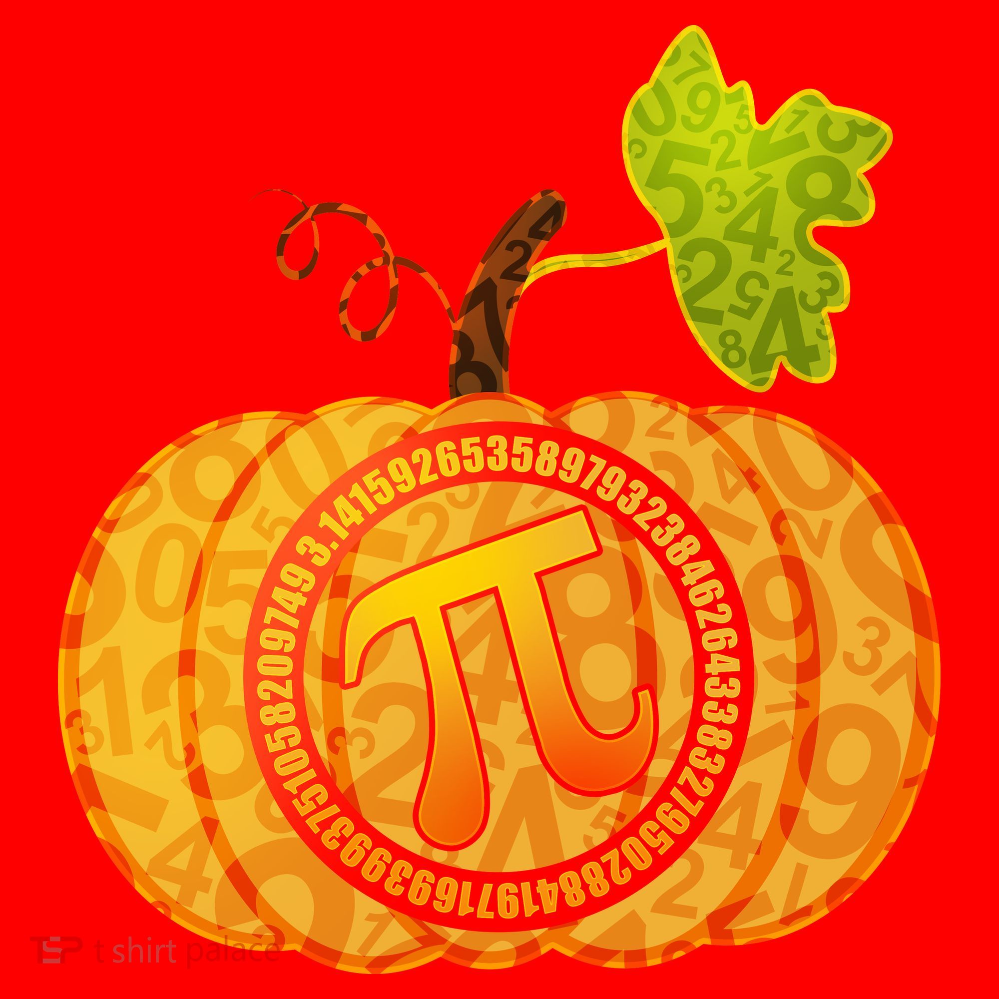 Fall Pumpkin Pi 3.14 Autumn Santa Hat