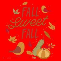 Fall Sweet Fall Autmn Santa Hat thumb 1