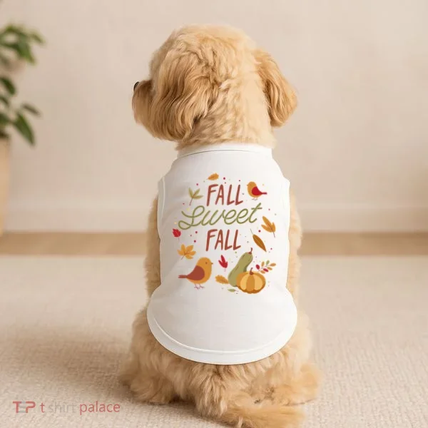 Fall Sweet Fall Autmn Doggie Tank