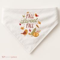 Fall Sweet Fall Autmn USA-Made Doggie Bandana thumb 0