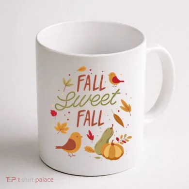 Fall Sweet Fall Autmn Coffee Mug back