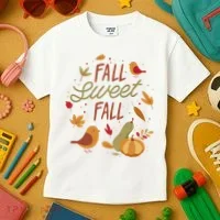 Fall Sweet Fall Autmn Kids T-Shirt thumb 3
