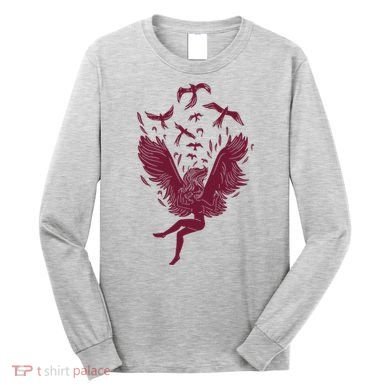 Falling Angel Doves Long Sleeve Shirt
