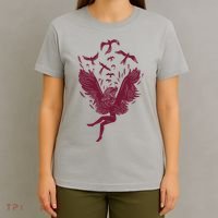 Falling Angel Doves T-Shirt thumb 4