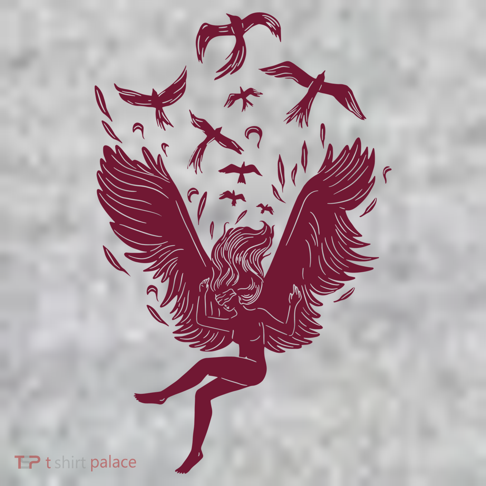 Falling Angel Doves T-Shirt