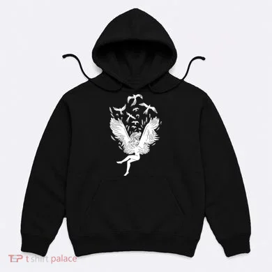 Falling Angel Doves Hoodie