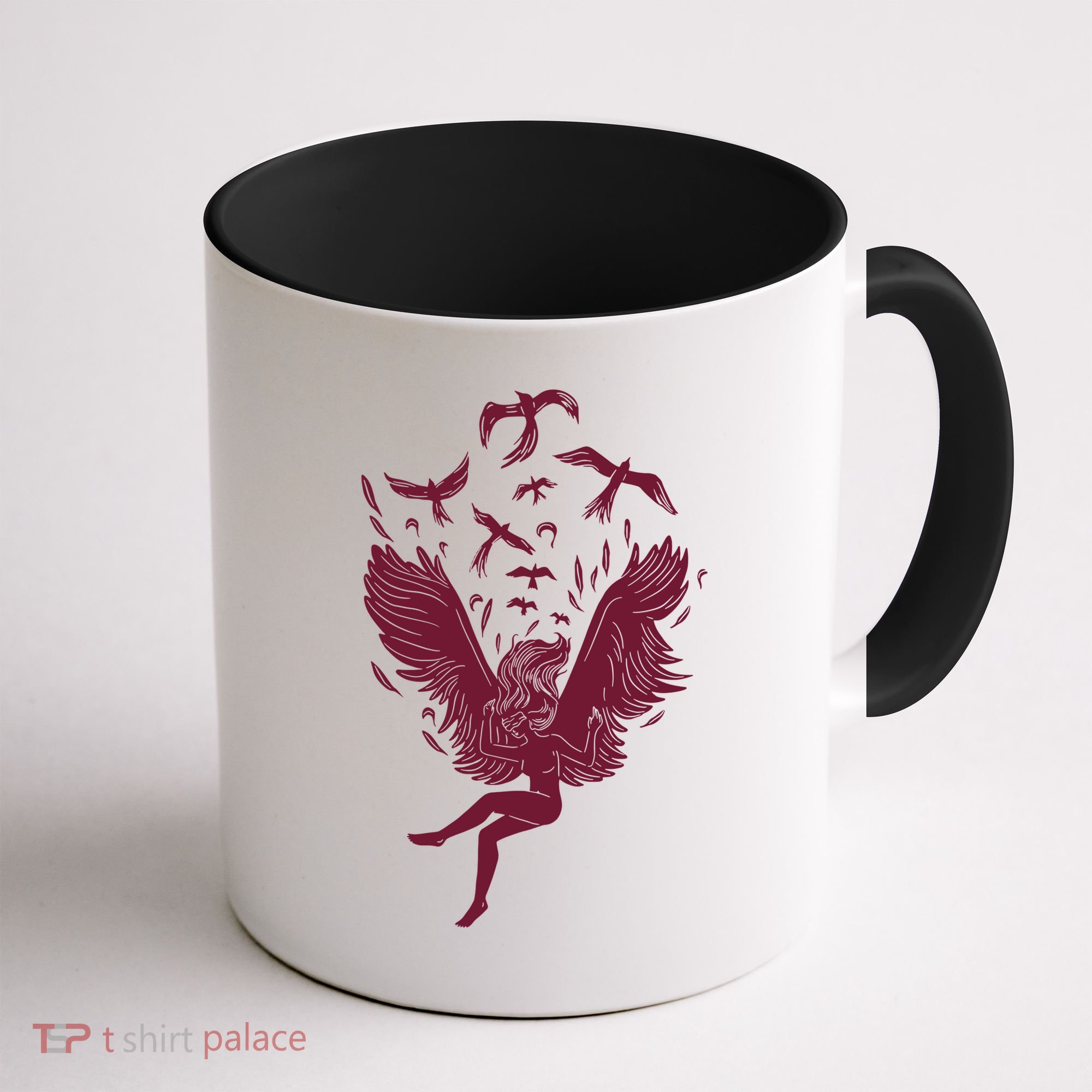 Falling Angel Doves Coffee Mug