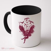 Falling Angel Doves Coffee Mug thumb 0