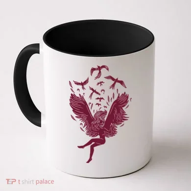 Falling Angel Doves Coffee Mug