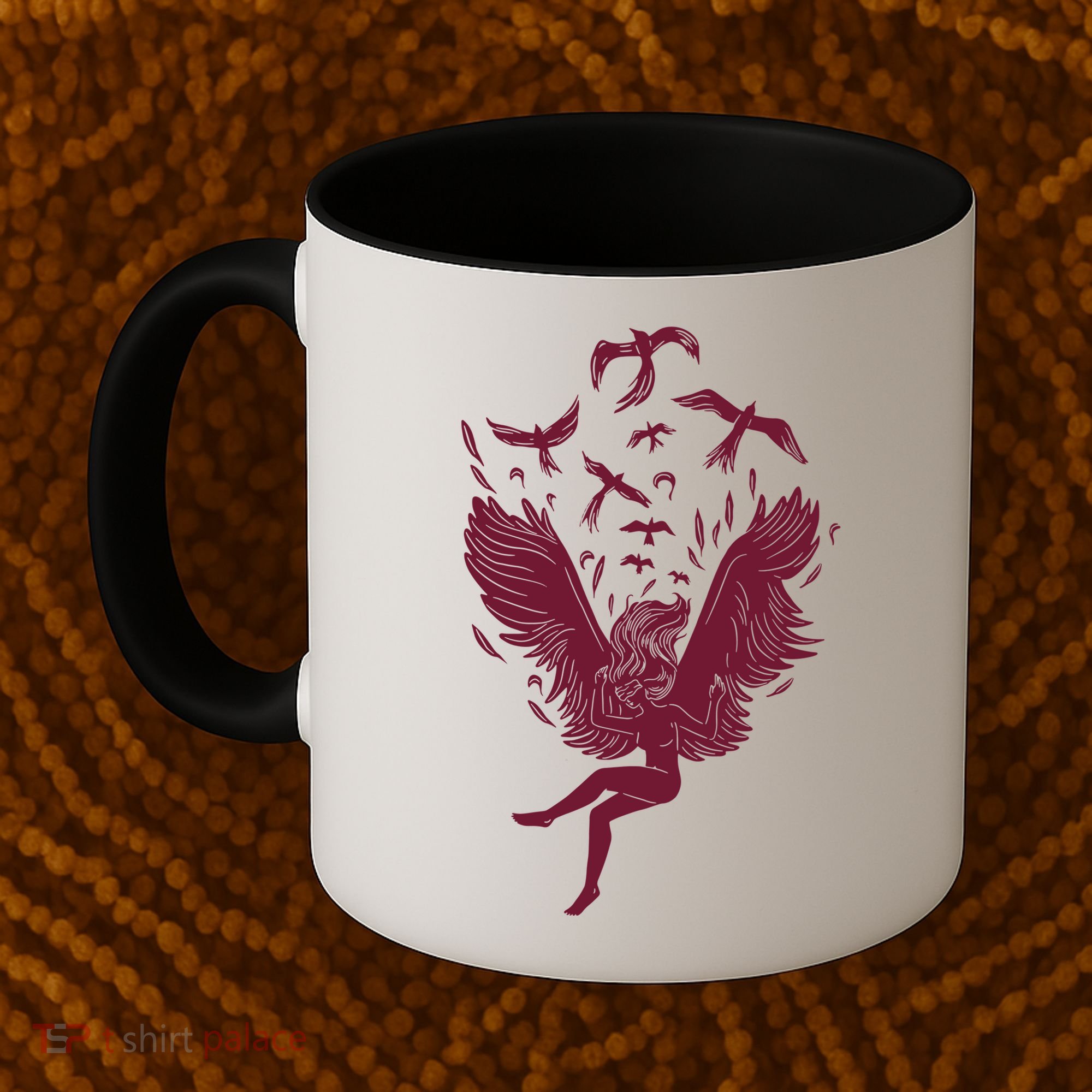 Falling Angel Doves Coffee Mug