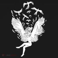 Falling Angel Doves Ornament thumb 1