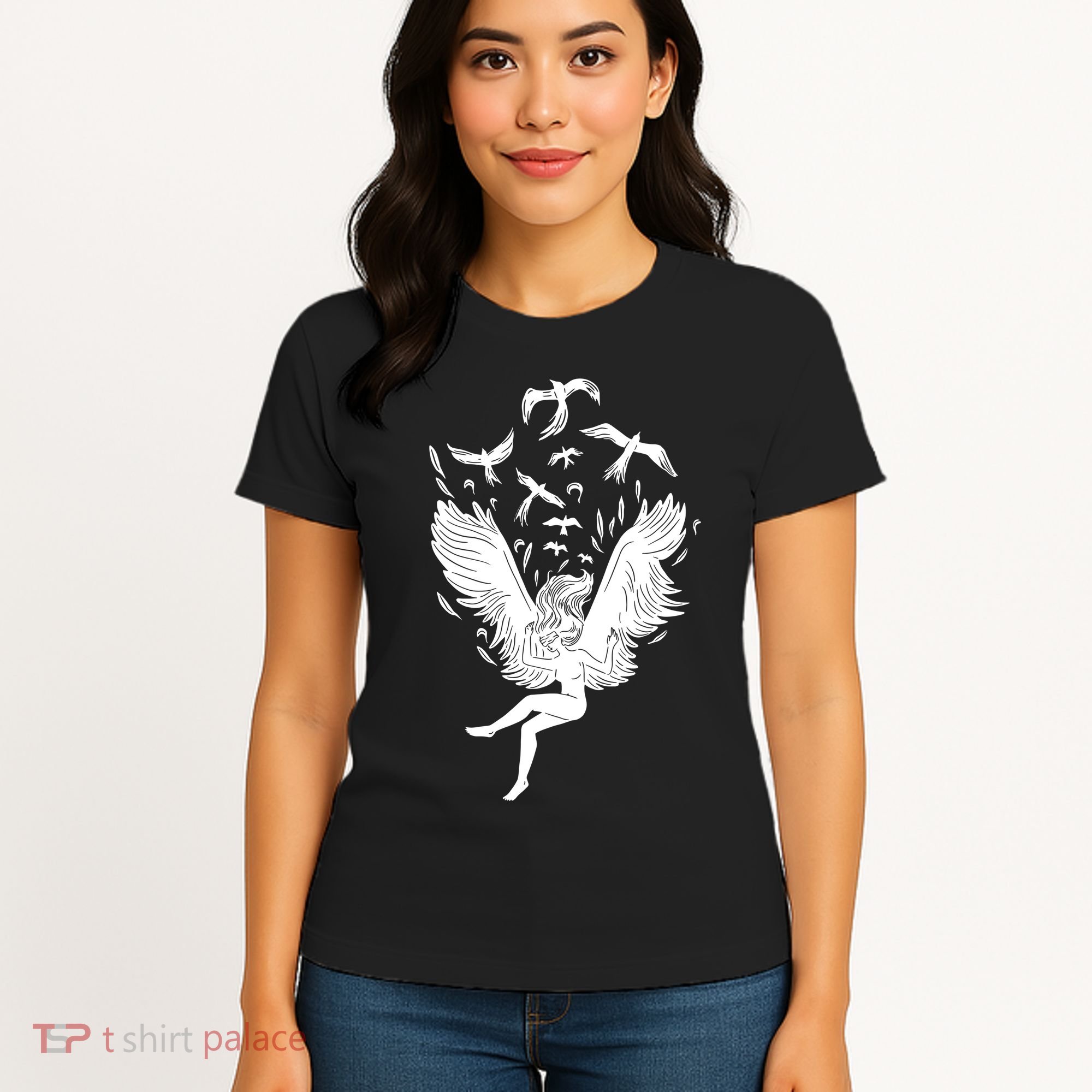 Falling Angel Doves Women's T-Shirt