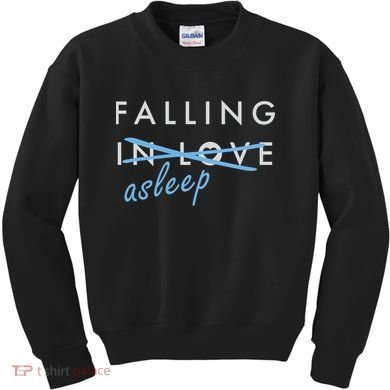Falling In Love Asleep Kids Sweatshirt