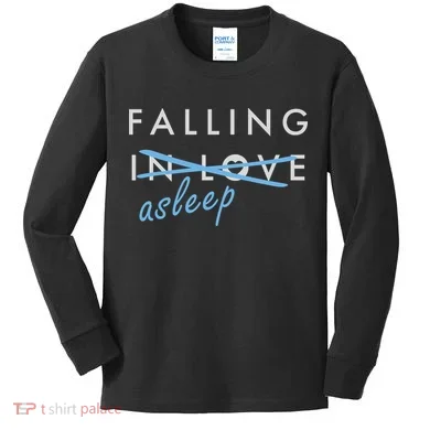 Falling In Love Asleep Kids Long Sleeve Shirt