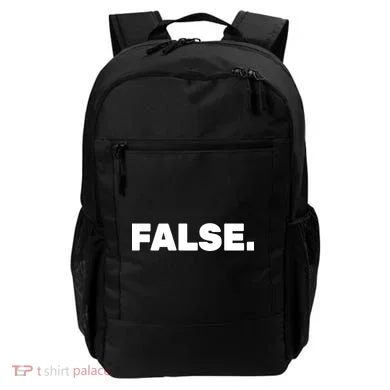 False. Backpack