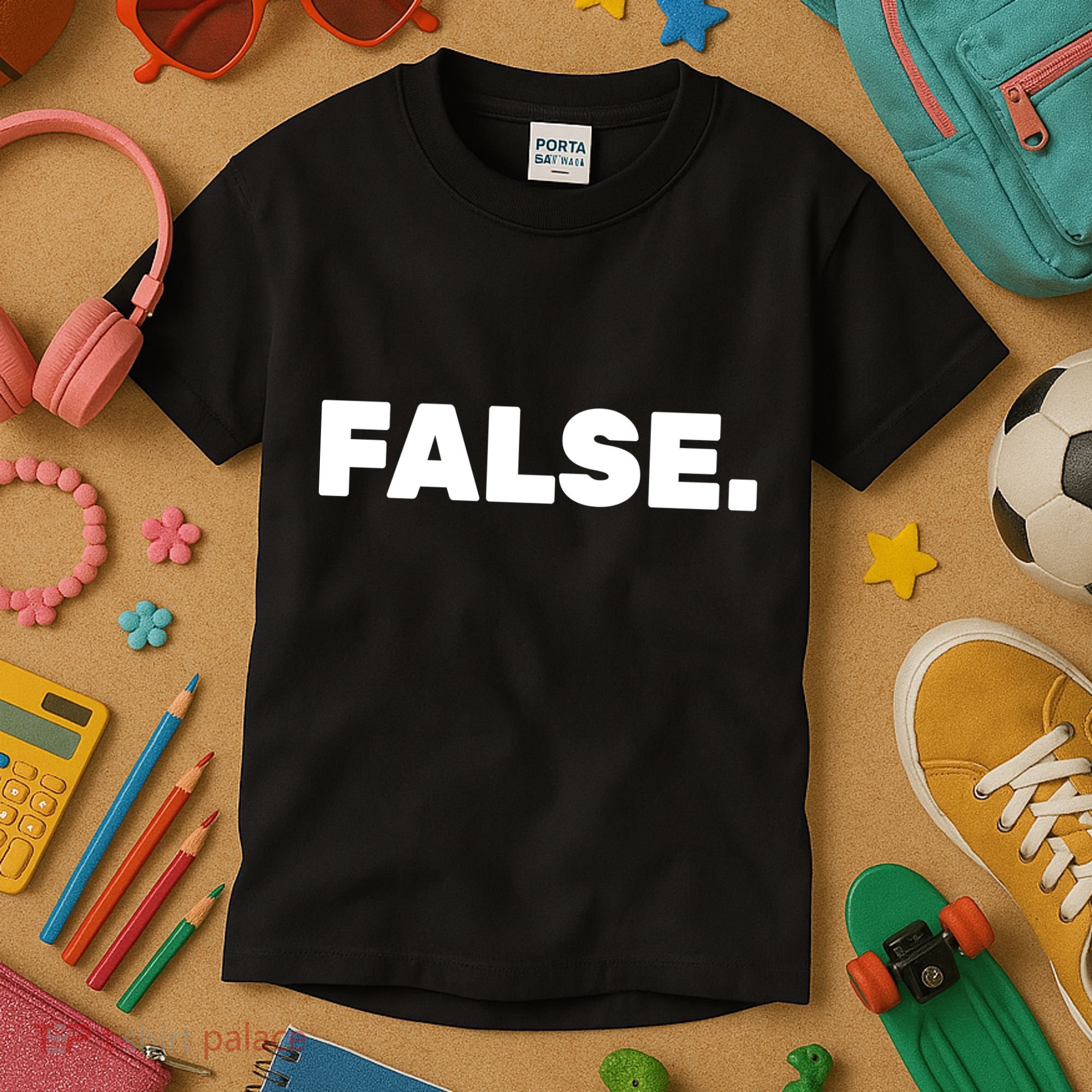 False. Kids T-Shirt