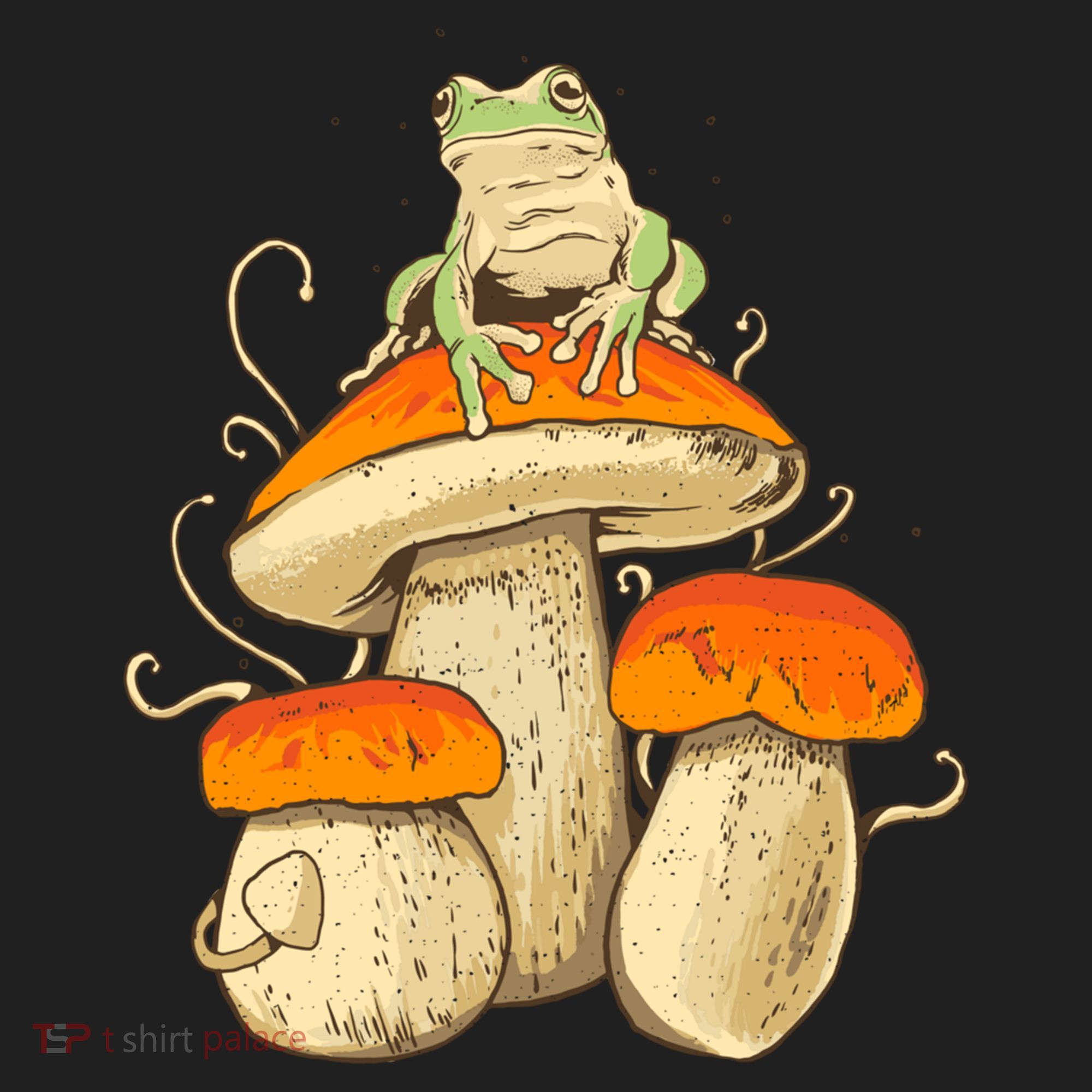 Frog And Mushrooms Funny Gift Women's Sweatshirt