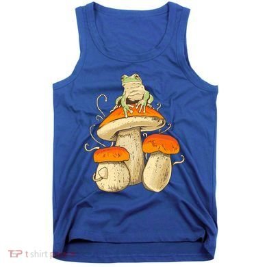 Frog And Mushrooms Funny Gift Tank Top