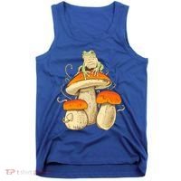 Frog And Mushrooms Funny Gift Tank Top thumb 0