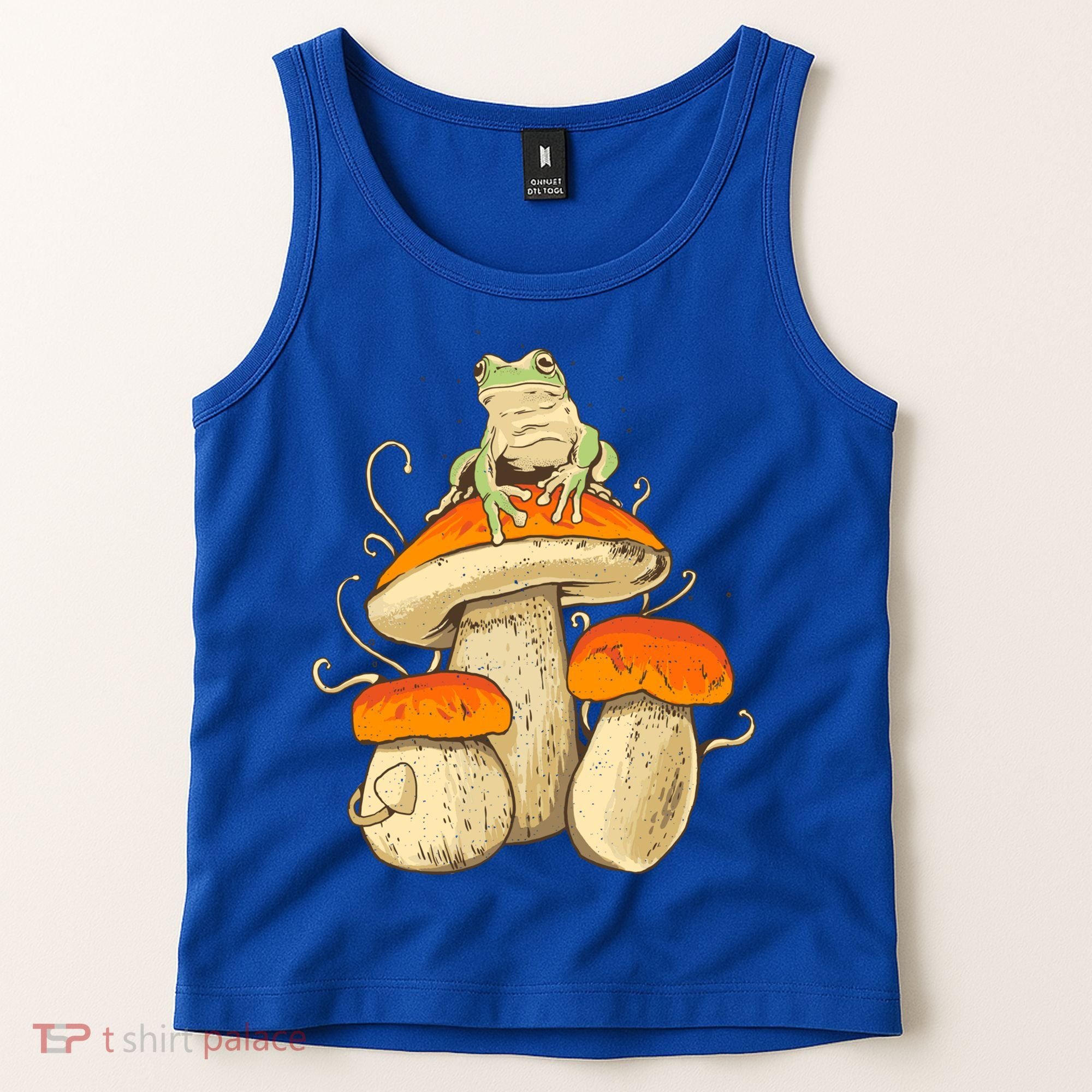 Frog And Mushrooms Funny Gift Tank Top