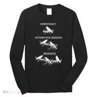 Funny Attempted Murder Crow Long Sleeve Shirt thumb 0
