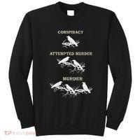 Funny Attempted Murder Crow Sweatshirt thumb 0
